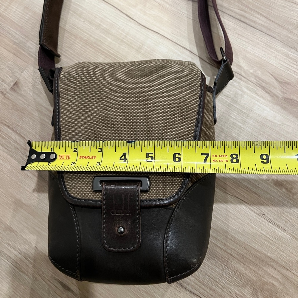 Dinhill Denim Leather Motorities Messenger Bag Moss Green - Picture 6 of 12